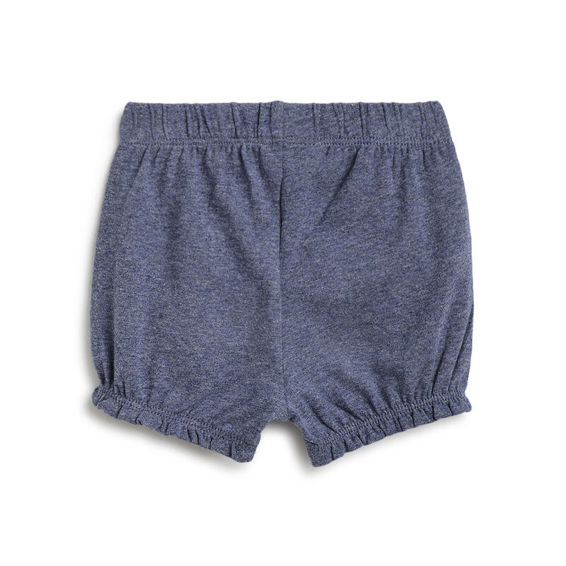 Girls Dark Light Blue T-shirt with Short Pants image number 3